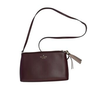 Kate Spade Ivy Street Amy Purple Smooth‎ Leather Crossbody WKRU4856